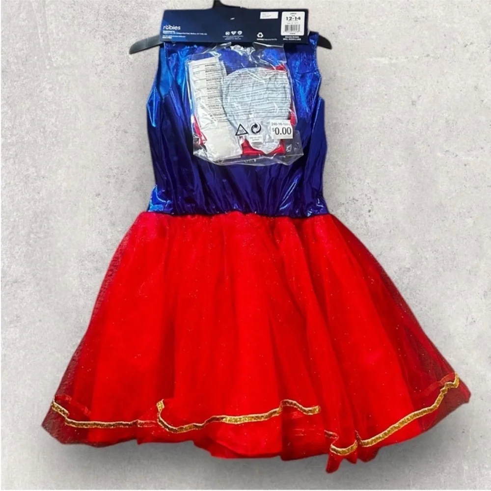 NWT Super Girl Costume Size Kids Large - Picture 5 of 8